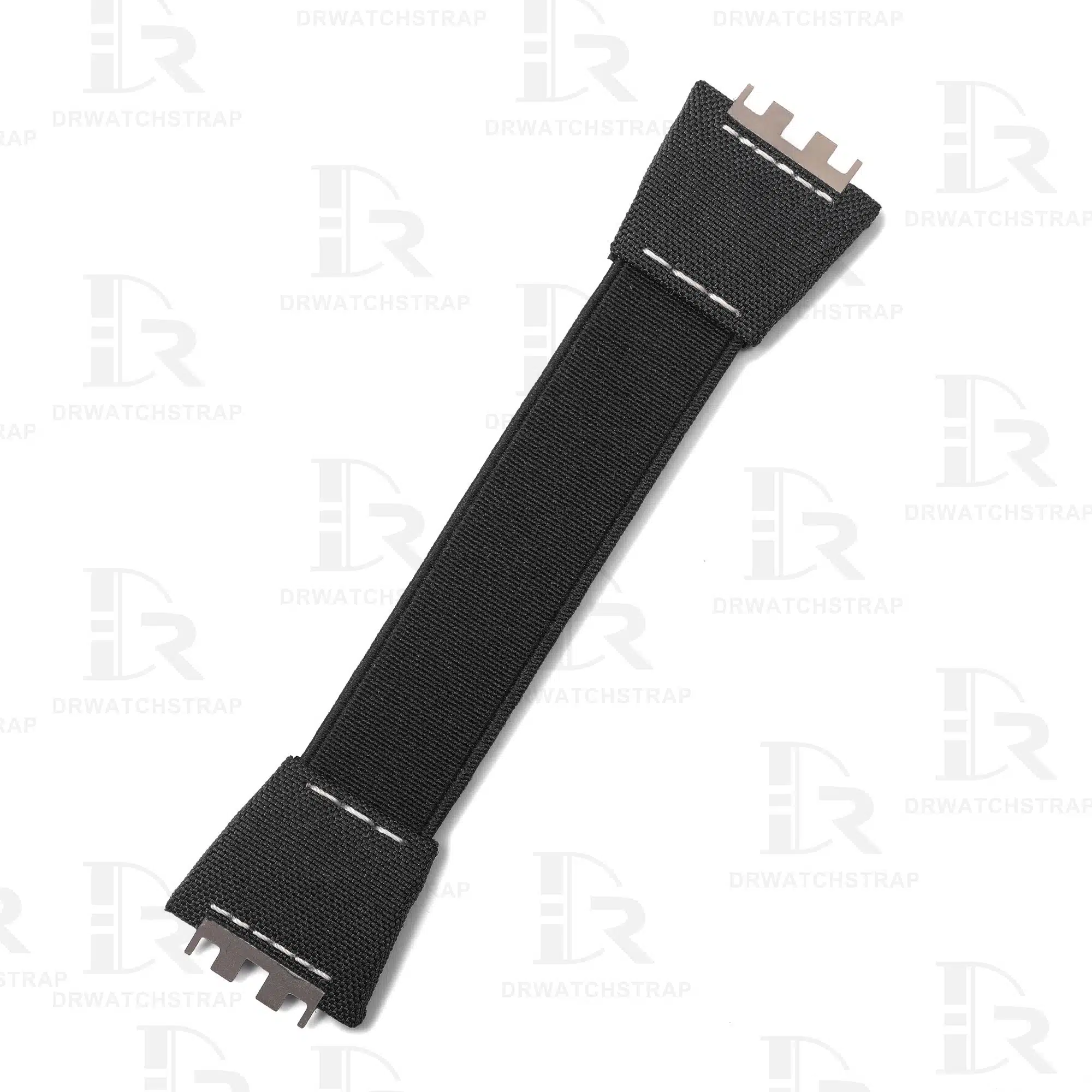 Buy Custom elastic Hublot band replacement Handmade Black elastic watch strap for sale