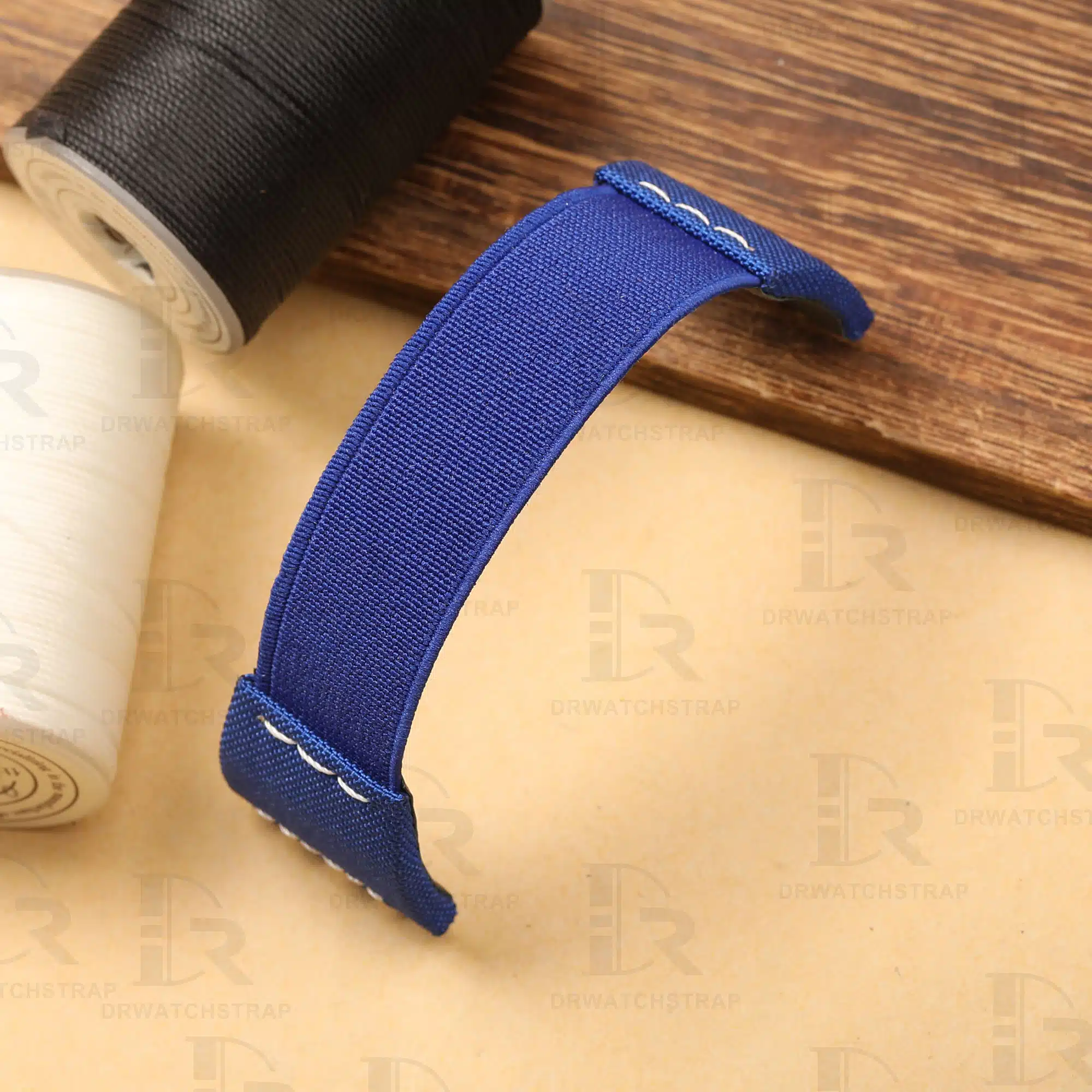 Buy Custom elastic Hublot band replacement Handmade Blue elastic watch strap for sale (1)