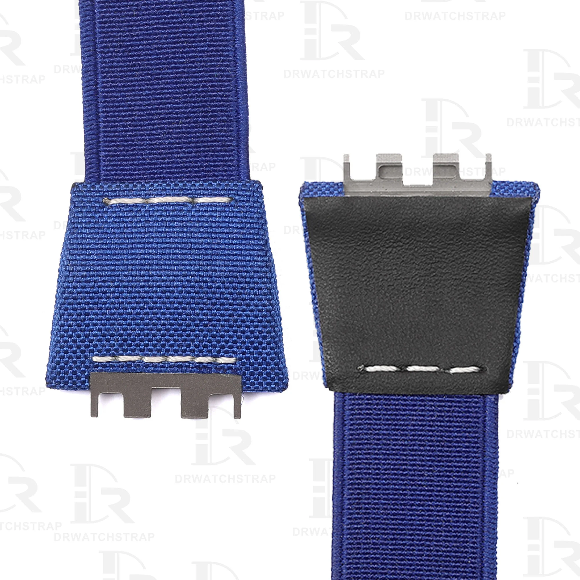 Buy Custom elastic Hublot band replacement Handmade Blue elastic watch strap for sale (2)