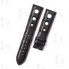 Custom Black American Alligator Leather watch strap for Chopard Mille Miglia with 3 holes 19mm 20mm 23mm Handmade watchbands for sale (6)