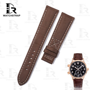 Custom high-density Patek Philippe Calatrava Pilot Travel Time 5524r 001 Brown Canvas watch straps replacement handcrafted nylon watchband for sale (1)