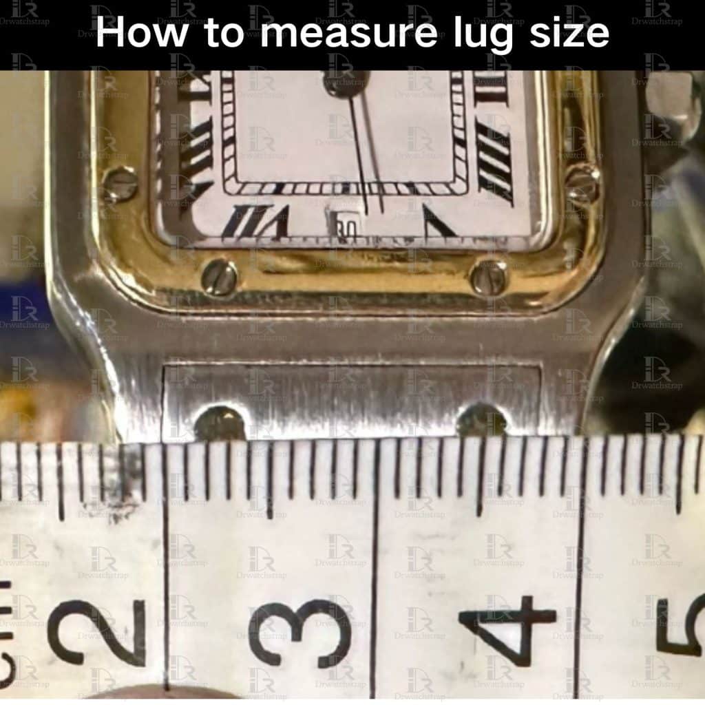 How to measure lug size for Cartier Santos de Cartier Galbee watch strap band