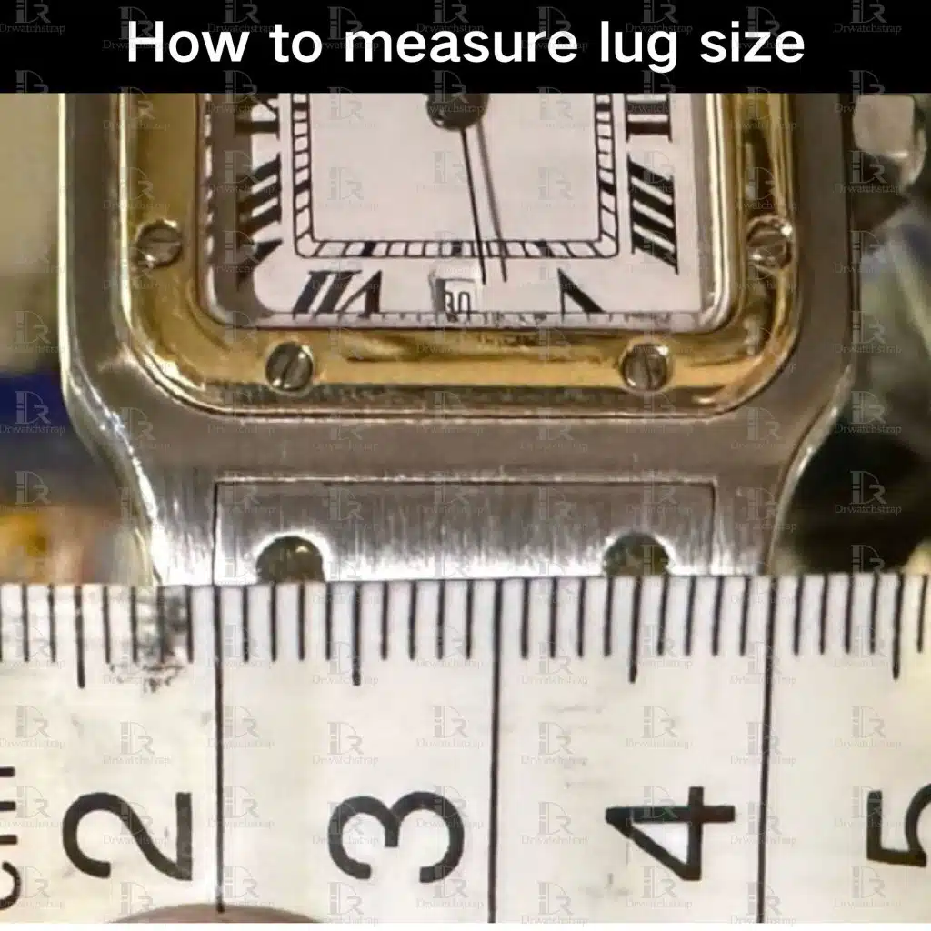 How to measure lug size for Cartier Santos de Cartier Galbee watch strap band