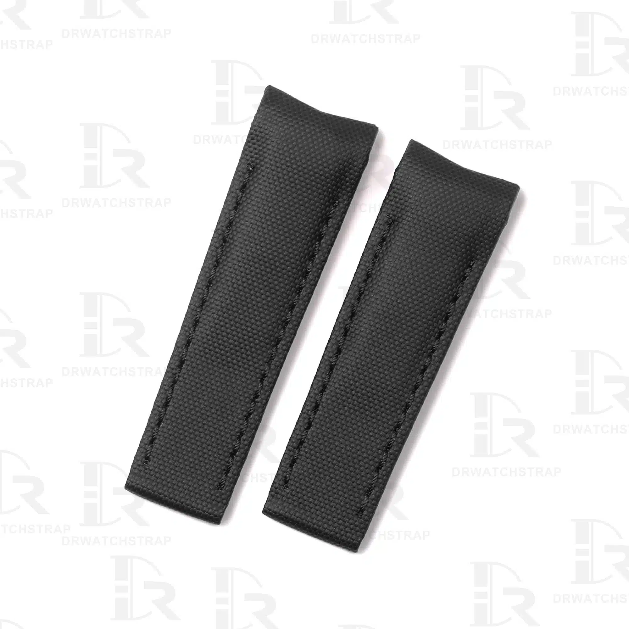 Handmade Custom Black Nylon strap for Corum Admiral Legend Replacement watch band for sale (2)