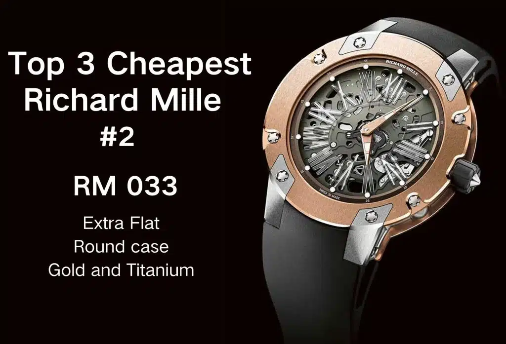 Top 3 Cheapest Richard Mille watches RM 033 Black Toro titanium