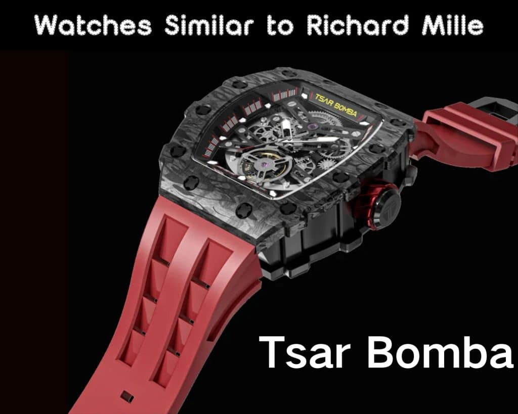 Tsarbomba watches Tzar Tsar Bomba Tonneau Carbon Fiber Chronograph watch Similar to Richard Mille