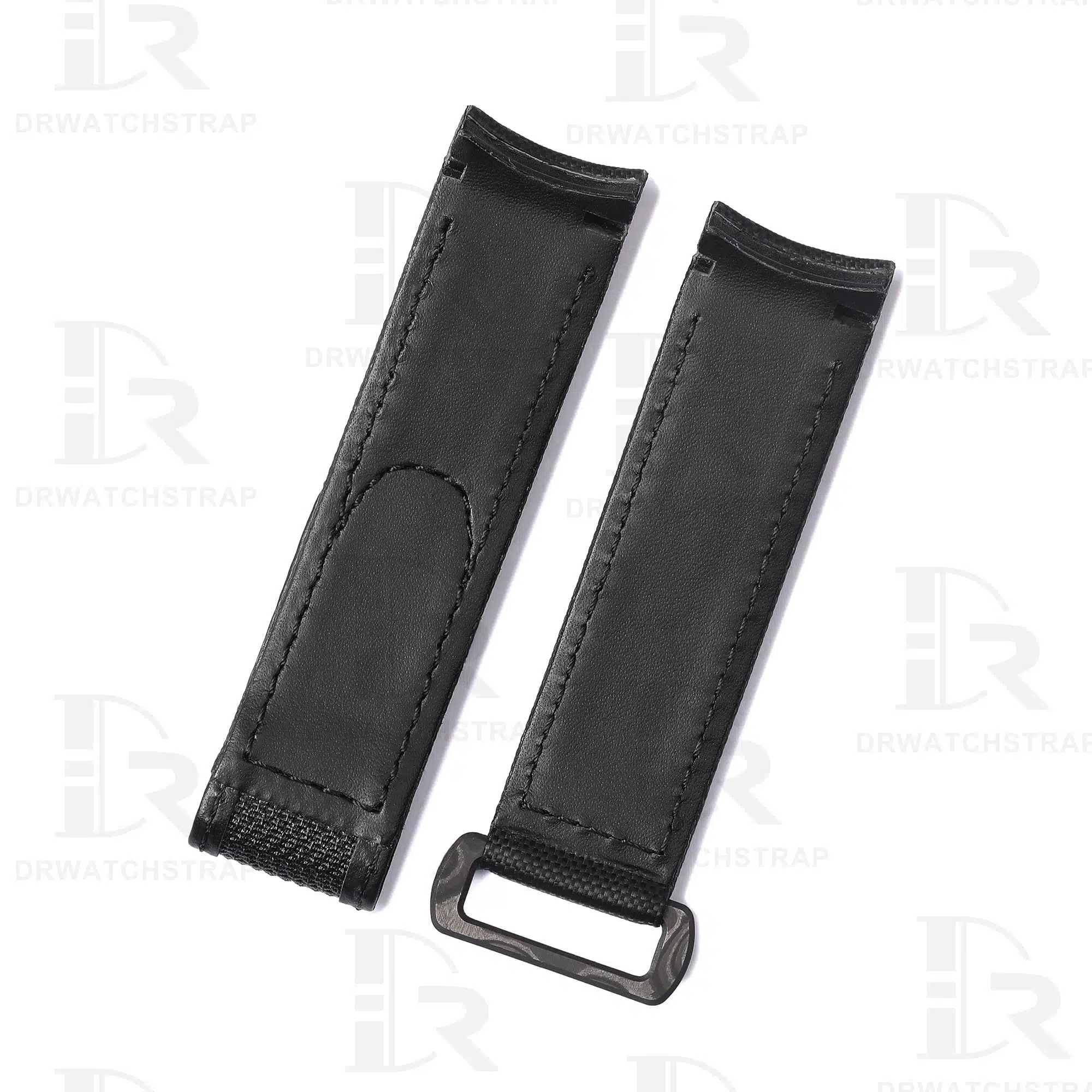 Custom Black Velcro Nylon Rolex Submariner watch band 20mm Curved End straps (2)