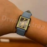 Cartier Tank solo Black satin watch band replacement strap drwatchstrap (2)