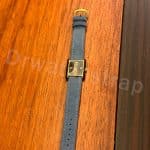 Cartier Tank Americaine gray grey alligator round scale leather watch band strap (2)