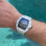 Custom Blue Alligator leather watch band for Richard Mille strap (2)