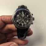 Custom Breguet Queen straps - Reine De Naples leather strap black blue alligator watch band