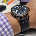 custom strap for Zenith ELITE STAR brown alligator leather replacement watch band - Customized