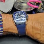 Franck Muller Master Square cobalt blue
