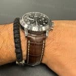 Custom Breguet Queen straps - Reine De Naples leather strap black red blue alligator watch band