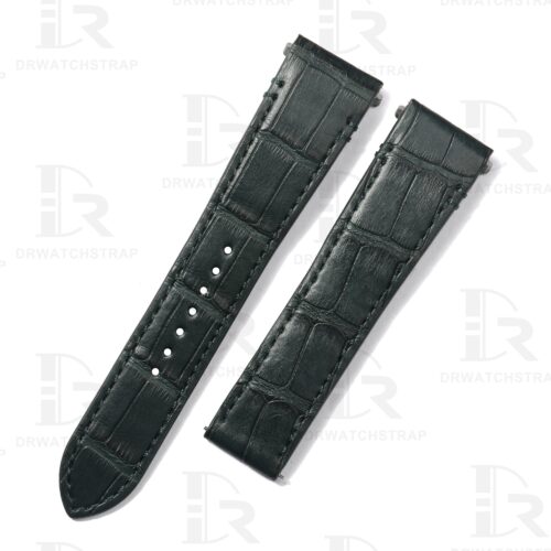 New Cartier Santos Quickswitch leather strap 21mm Dark Green alligator watch band (1) New Cartier Santos Quickswitch leather strap 21mm Dark Green alligator watch band (1)