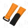 Custom Orange Panerai Rubber Velcro watch Strap Replacement 22mm 24mm 26mm watch Straps for sal