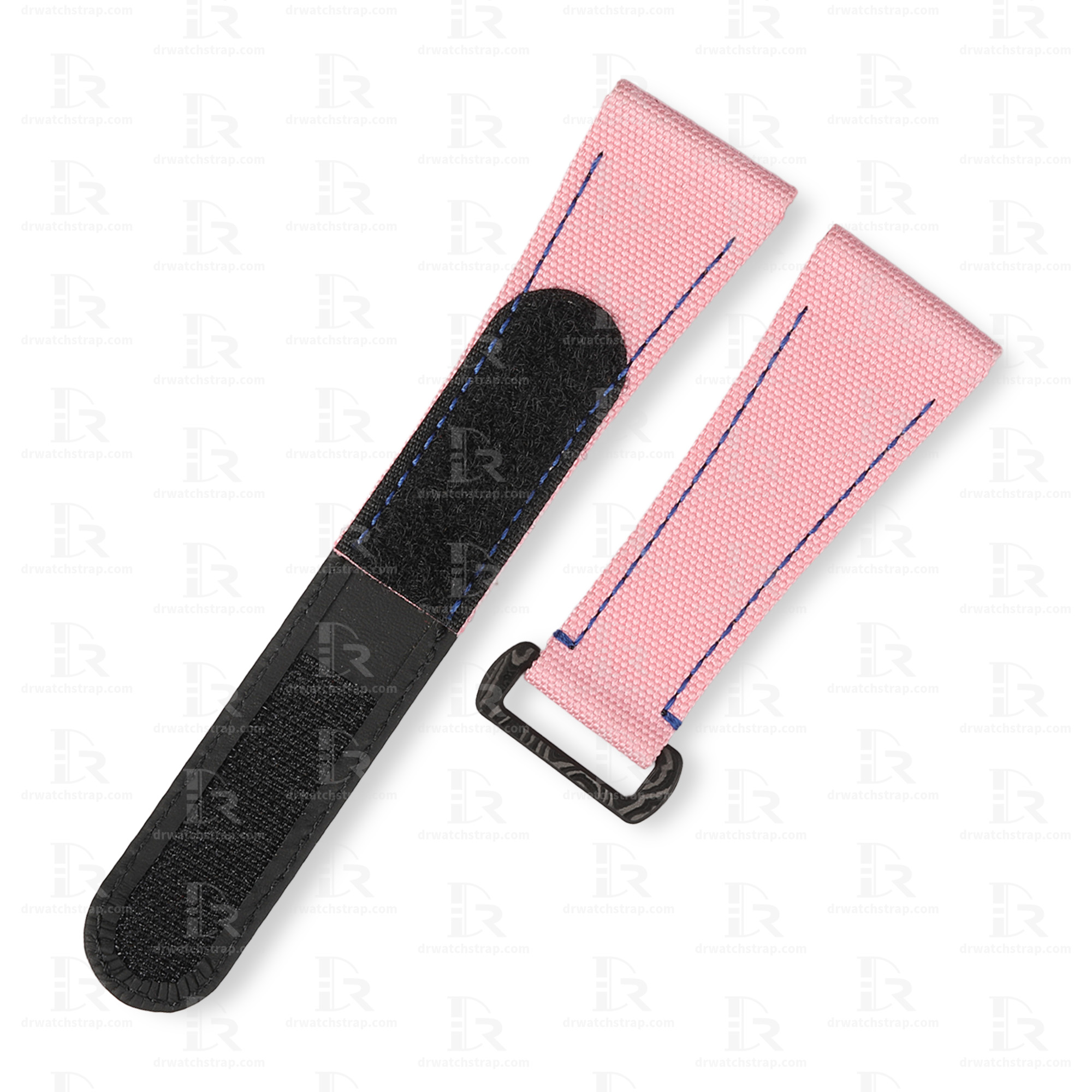 Custom Pink Panerai Nylon Velcro Strap Replacement 22mm 24mm 26mm watch bands for sal