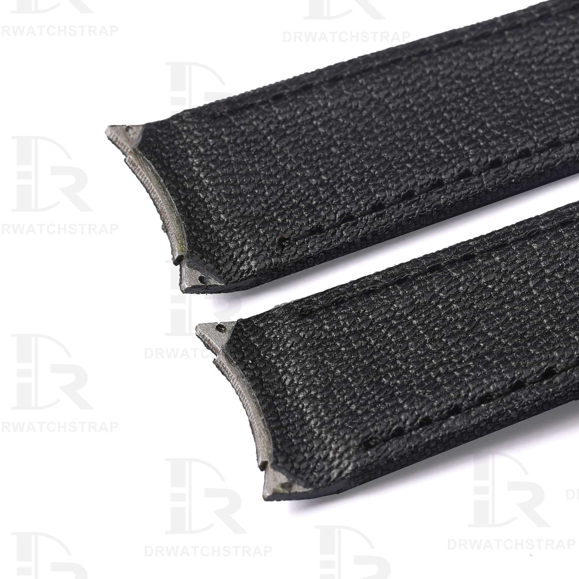 Custom replacement 21mm Black velcro watch band for Rolex Carbon Sea Dweller strap (4)