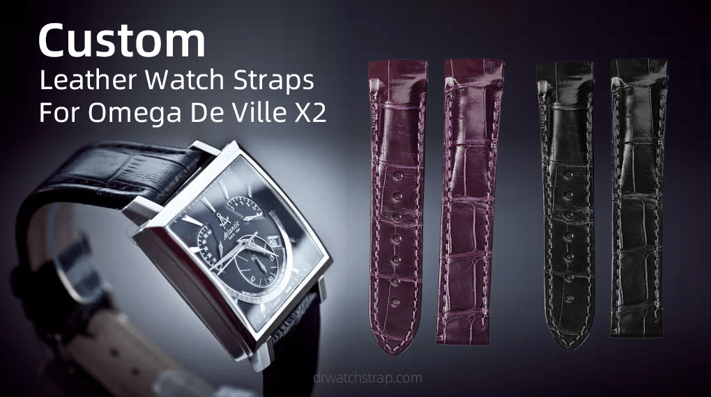 Custom Leather Watch Straps For Omega De Ville X2