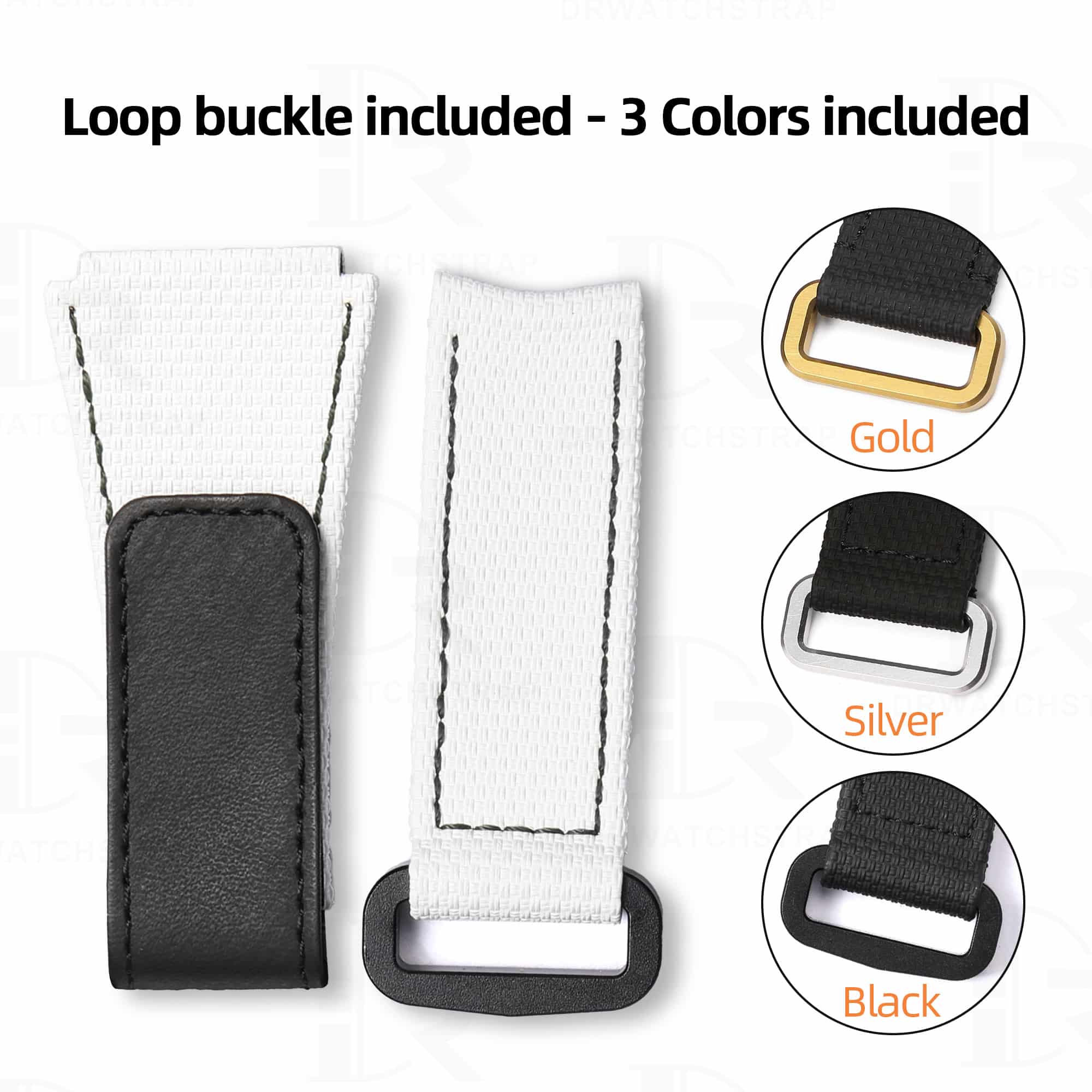 Buy Custom Handmade White Rubber Velcro MB&F Maximilan Büsser & Friends watch bands