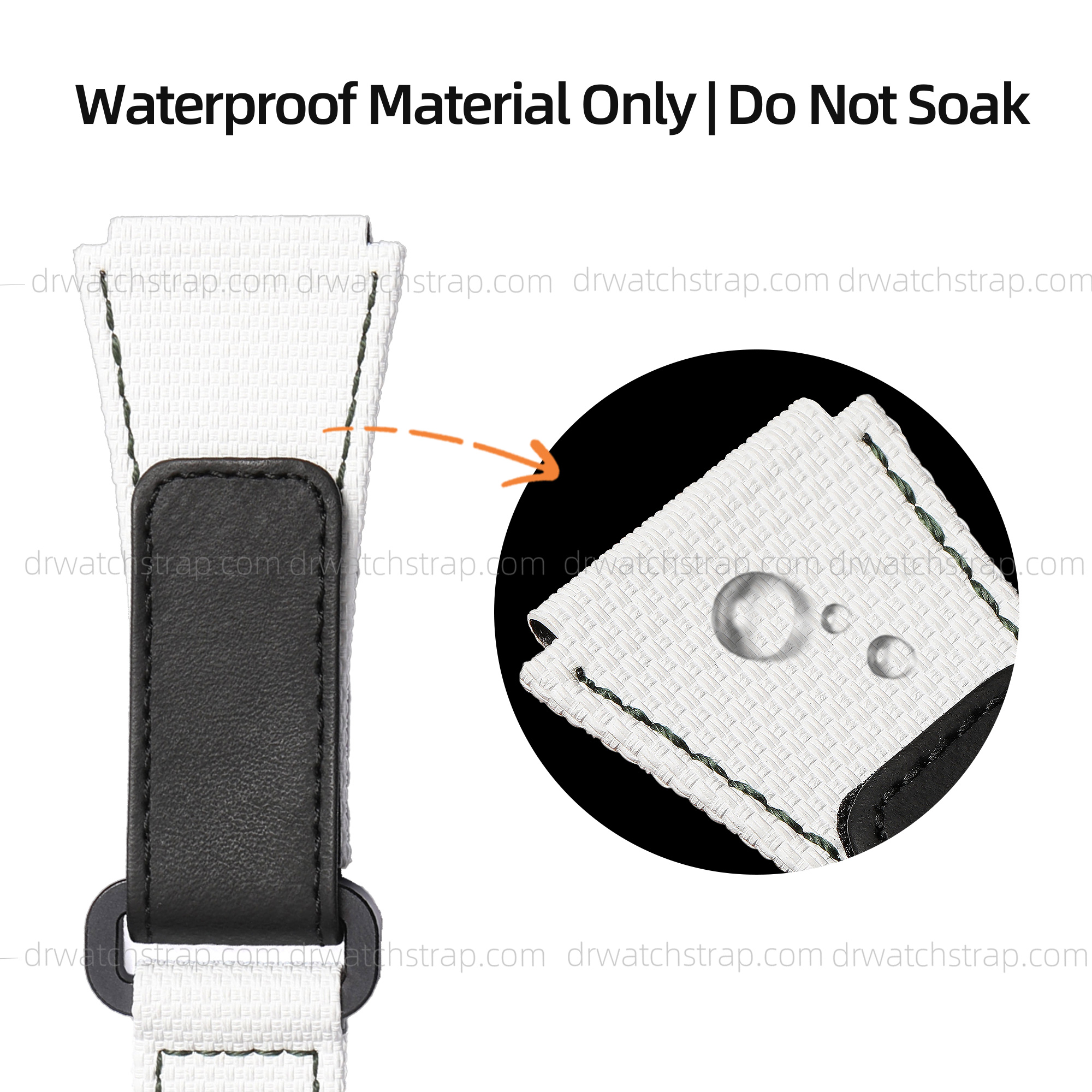 Buy Custom Handmade White Rubber Velcro MB&F Maximilan Büsser & Friends watch strap (2)