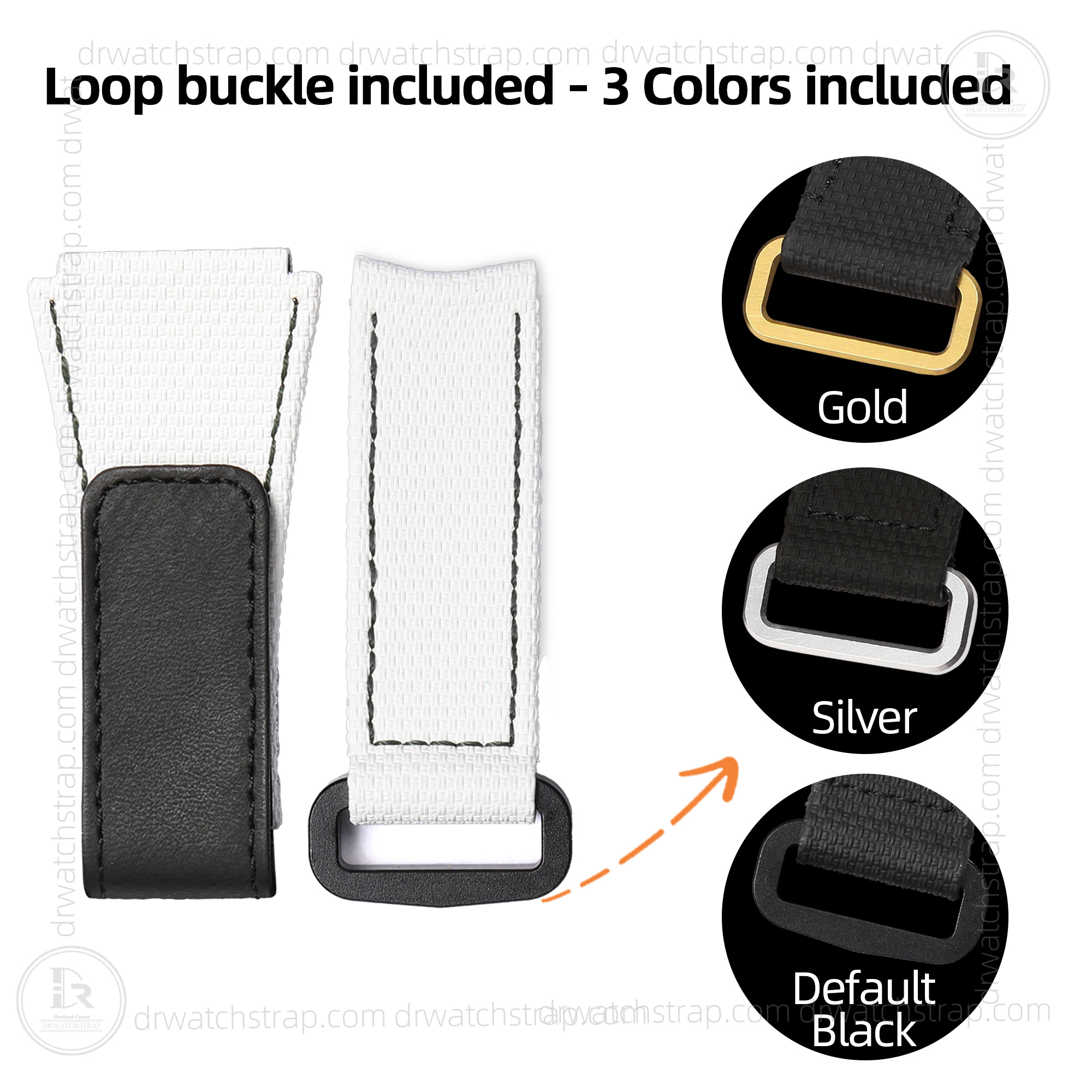 Buy Custom Handmade White Rubber Velcro MB&F Maximilan Büsser & Friends watch strap (3)