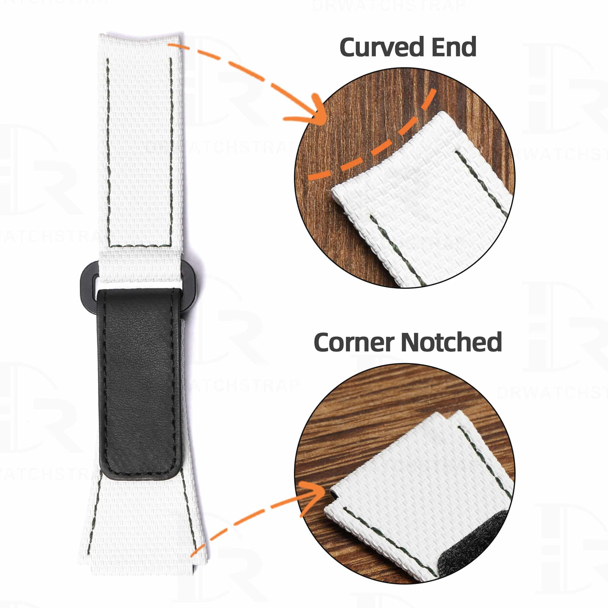 Buy Custom Handmade White Rubber Velcro MB&F Maximilan Büsser & Friends watch strap (3)