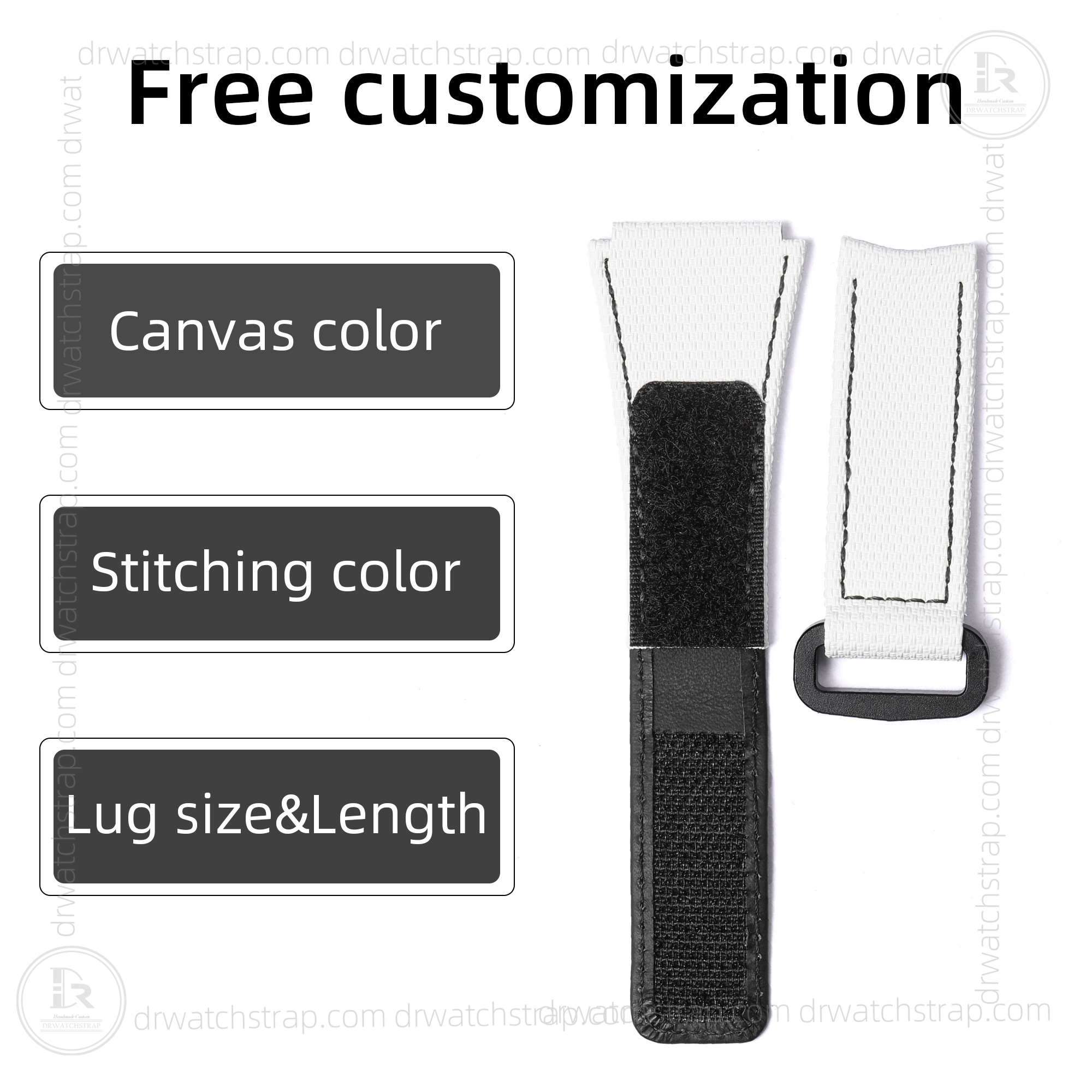 Buy Custom Handmade White Rubber Velcro MB&F Maximilan Büsser & Friends watch strap (4)