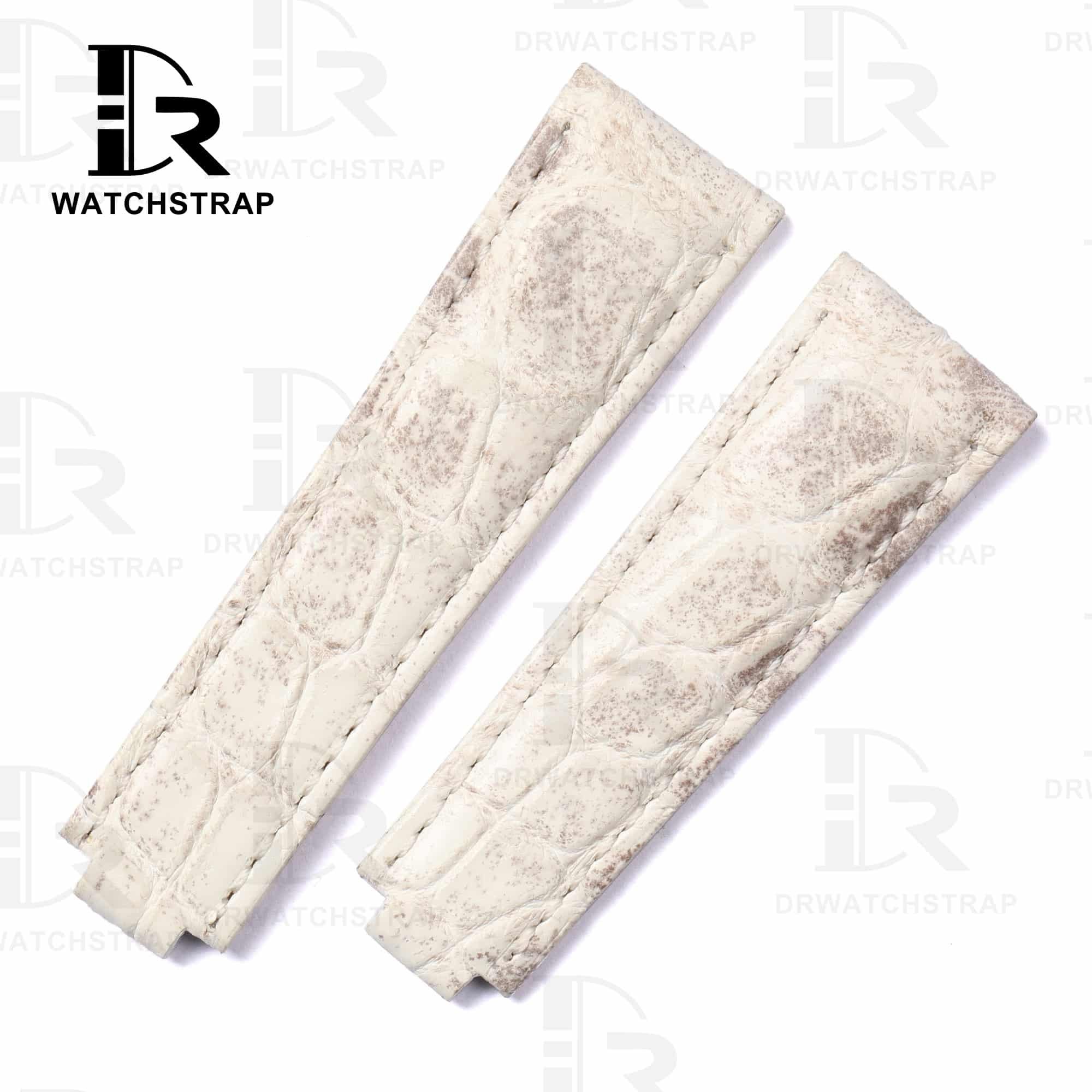 Buy Custom Himalaya Alligator leather watch strap for Rolex Submariner Daytona Deepsea watch 20mm 21mm 22mm (1)