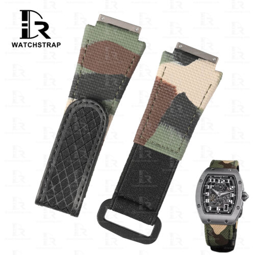 Buy Custom replacement straps and elastic watch band for Richard Mille Camo strap RM 035 030 055 011 016 059 067 067-02 027 07 aftermarket for sal (5)