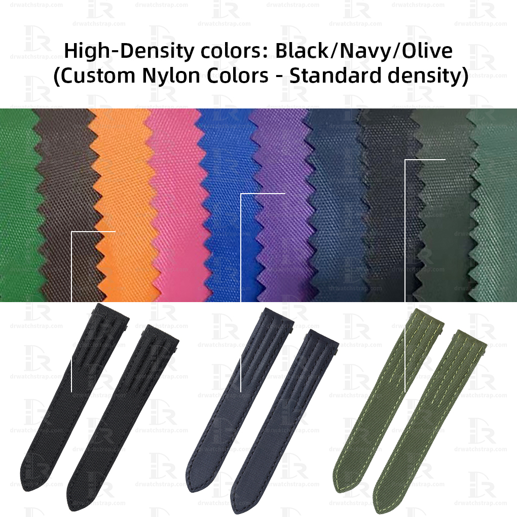 Cartier quickswitch Black Nylon fabric watchbands for Cartier Roadster xl strap Replacement Band (1)