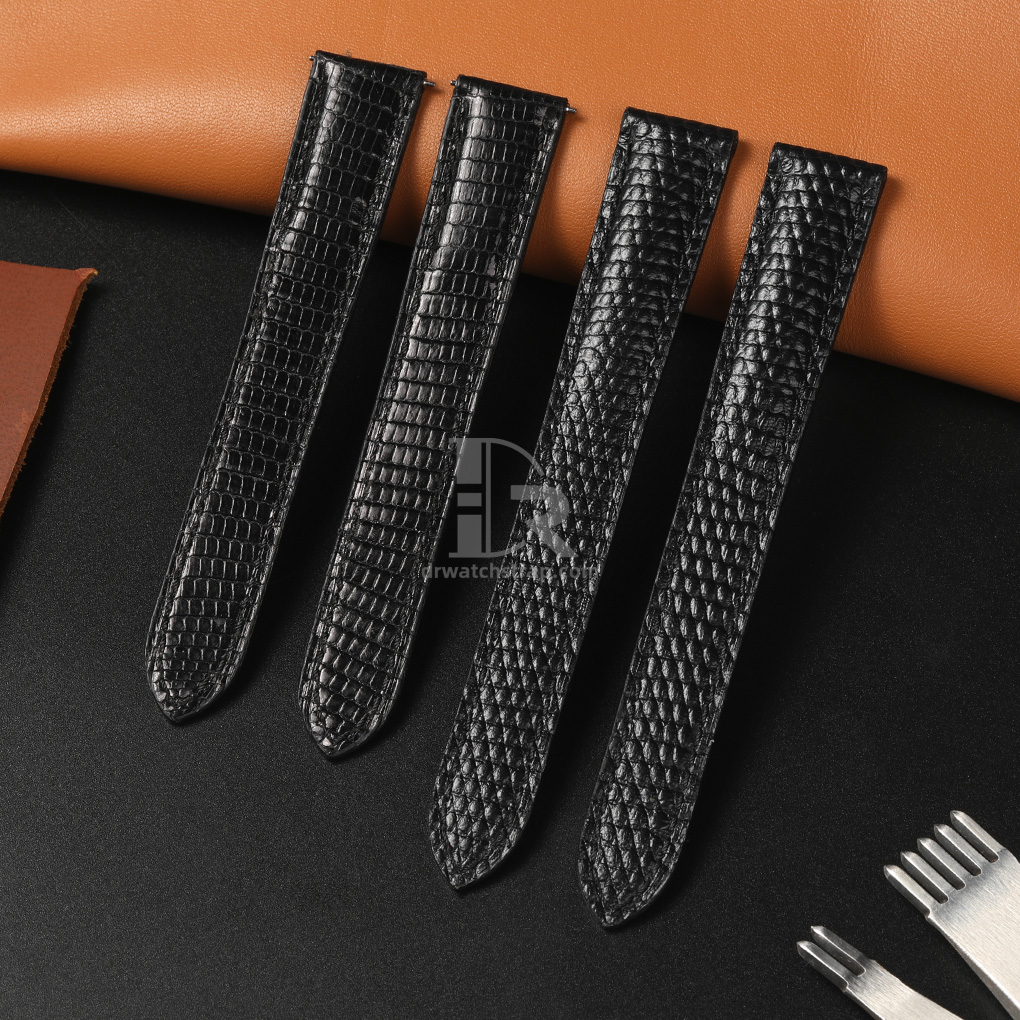 Custom Black leather strap for Cartier Tank (1)