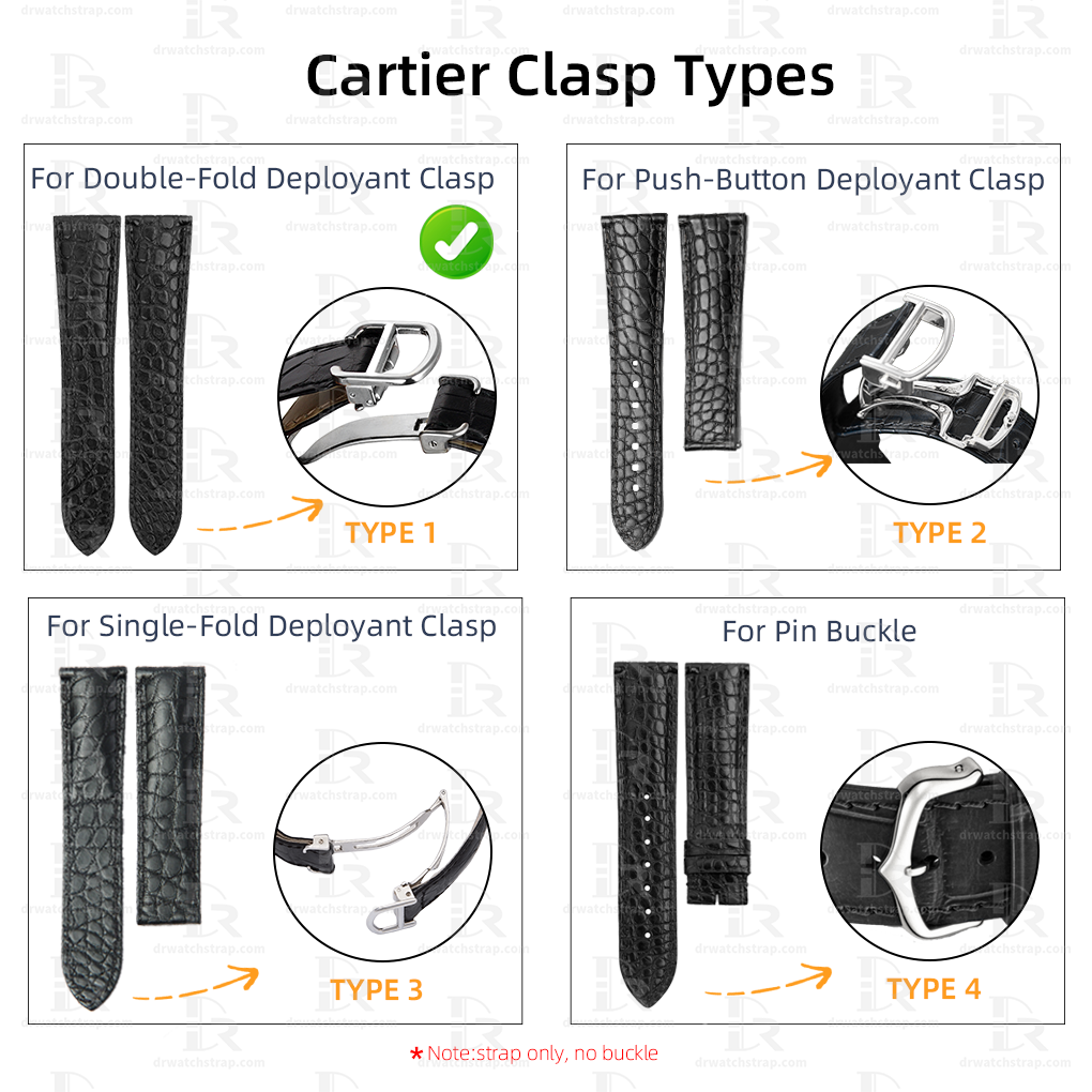 Custom Dark Blue Fabric Watch Straps for Cartier ballon bleu watch band Double folded deployment buckles Replacement Band (2)