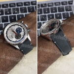custom strap for Zenith ELITE STAR brown alligator leather replacement watch band - Customized