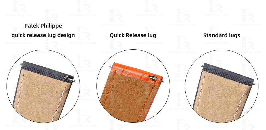 Patek Philippe quick release lug design vs quick release lug vs Standard lug