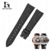 Custom Black Rubber leather watch strap replacement for ap millenary 4101 Custom Black Rubber leather watch strap replacement for ap millenary 4101