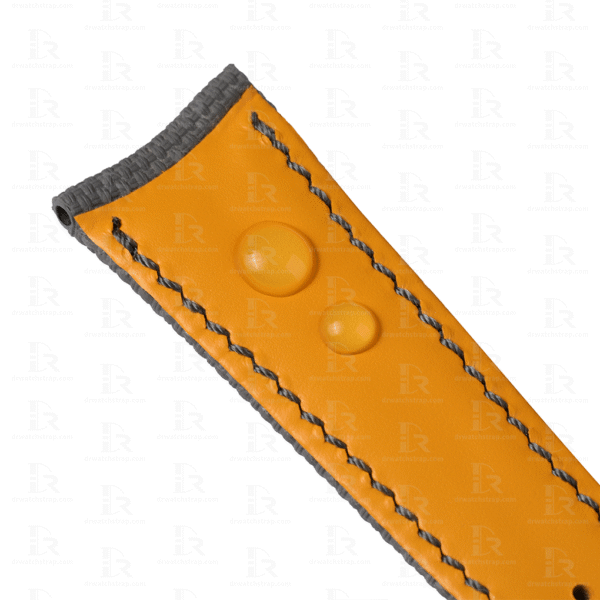 Custom leather watch straps replacement for ap millenary 4101 Orange lining Custom leather watch straps replacement for ap millenary 4101 Orange lining