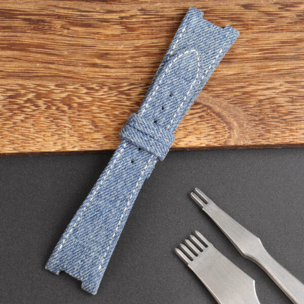 custom handmade jeans Denim strap replacement for patek philippe Nautilus custom handmade jeans Denim strap replacement for patek philippe Nautilus