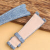 lining of custom handmade jeans Denim strap replacement for patek philippe Nautilus lining of custom handmade jeans Denim strap replacement for patek philippe Nautilus
