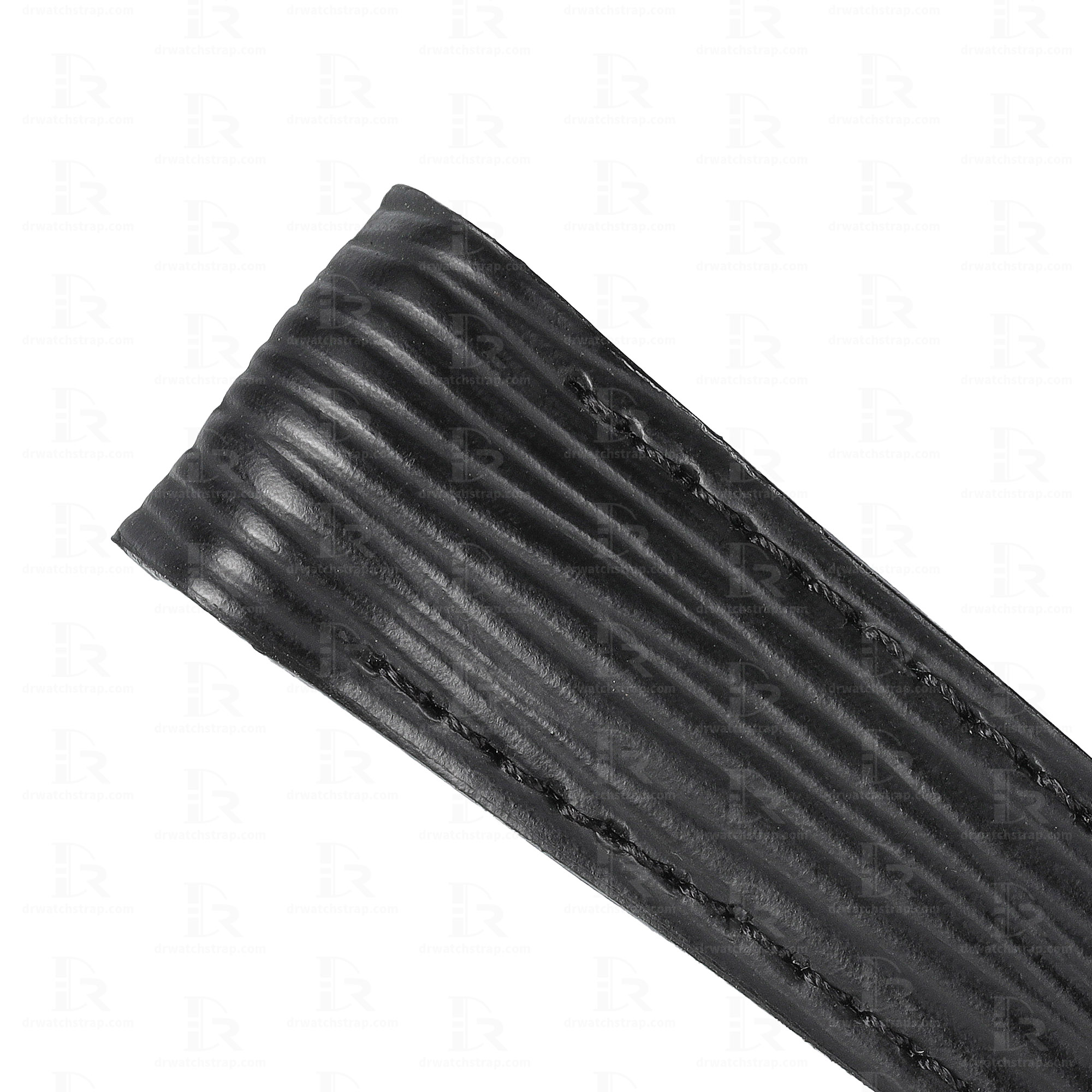 Epi leather watch strap wavy pattern resembling