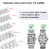 Stainless steel watch band for Cartier Stainless steel watch band for Cartier Tank lug size available 16mm 17.5mm 19mm 20.5mm 23mm