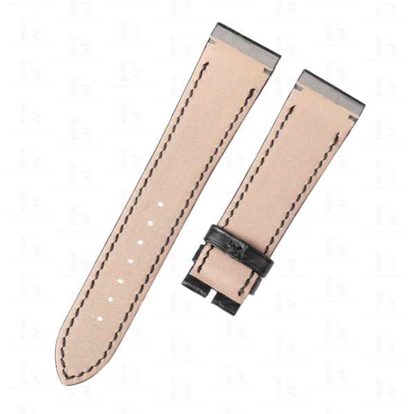 back of the custom handmade alligator watch band for Ulysse Nardin Michelangelo back of the custom handmade alligator watch band for Ulysse Nardin Michelangelo