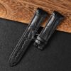 black alligator leather watch strap for Ulysse Nardin Michelangelo black alligator leather watch strap for Ulysse Nardin Michelangelo