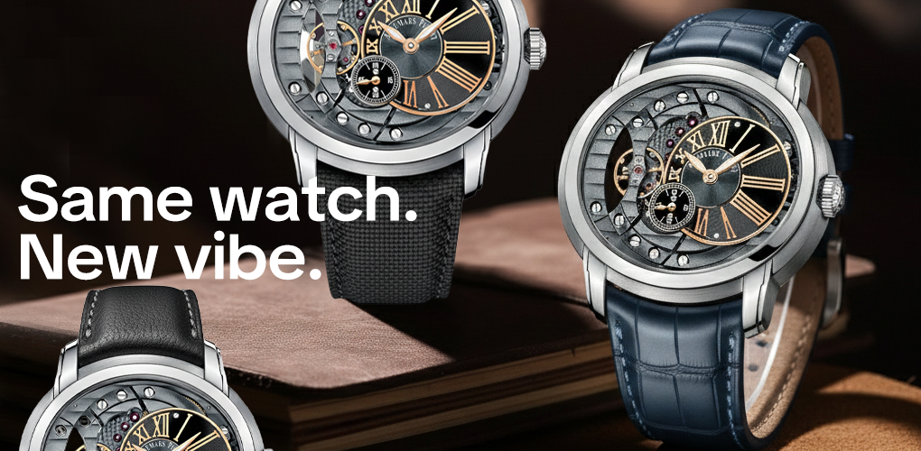 same watch new vibe from customrubber strap for Audemars Piguet Millenary