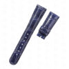 bespoke handmade alligator blue leather strap for A Lange Sohne bespoke handmade alligator blue leather strap for A Lange Sohne