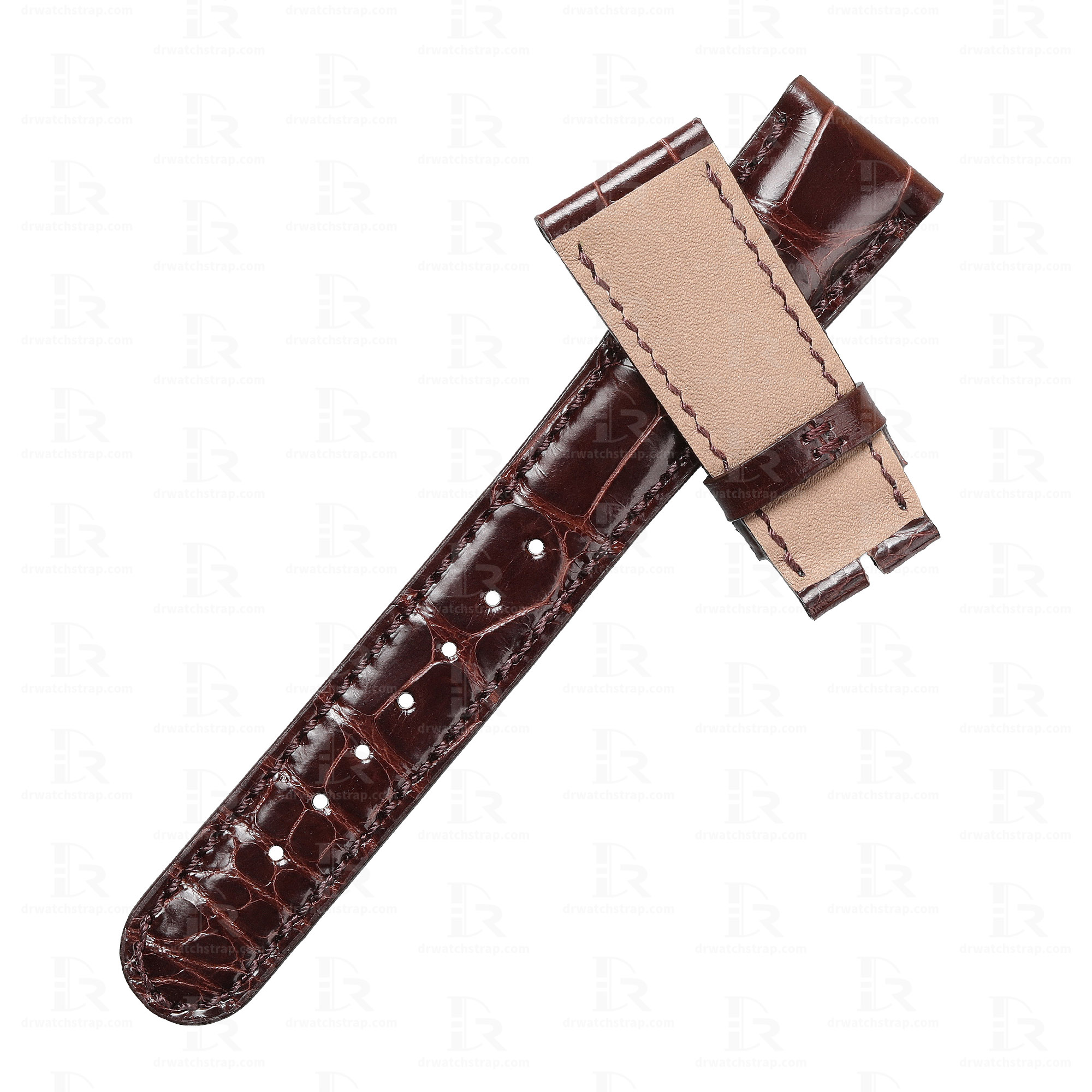 handcrafted alligator leather strap for A Lange Sohne for sale
