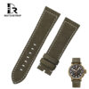 Custom oliver green suede strap for Zenith Heritage Pilot Custom oliver green suede strap for Zenith Heritage Pilot