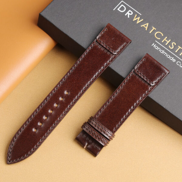 Custom handmade shell cordovan fagliano leather watch strap for Jaeger-LeCoultre Reverso from drwatchstrap Custom handmade shell cordovan fagliano leather watch strap for Jaeger-LeCoultre Reverso from drwatchstrap