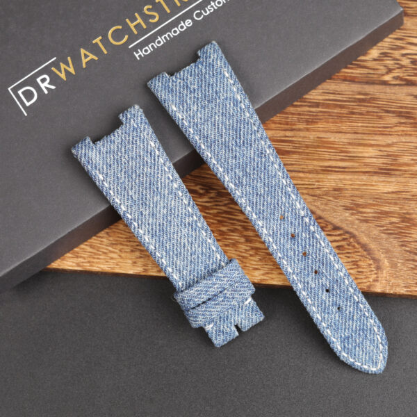 buy custom handmade jeans denim watch strap replacement for patek philippe Nautilus buy custom handmade jeans denim watch strap replacement for patek philippe Nautilus