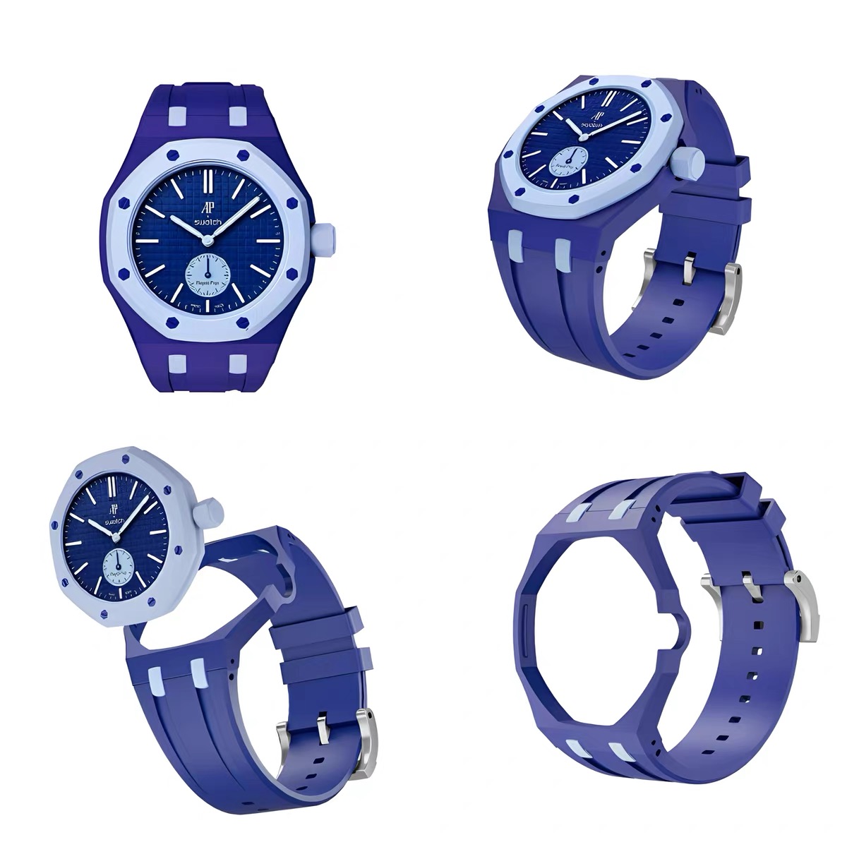 Bioceramic + Silicone Strap For AP Swatch | Drwatchstrap